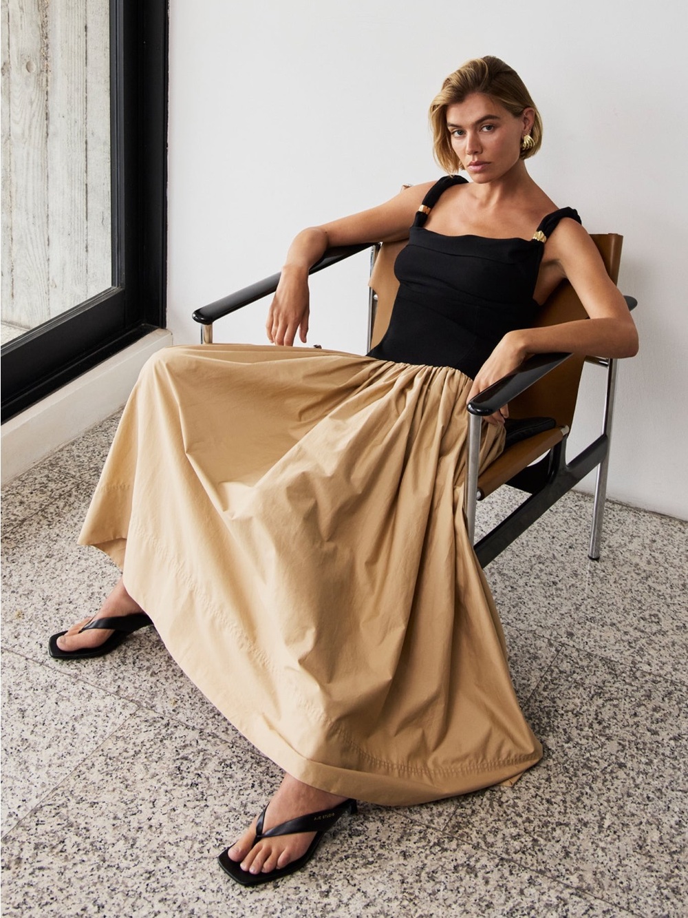 New Aje Halcyon Knit Midi Dress